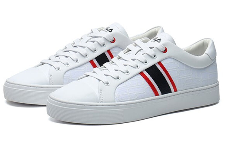 FILA 1911 Stripe Low-Top Board Shoes FILA White F12M124345FWT