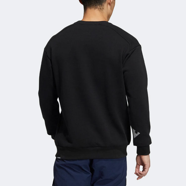 Men's adidas FWA KNIT CREW S Round Neck Pullover Black HG6584