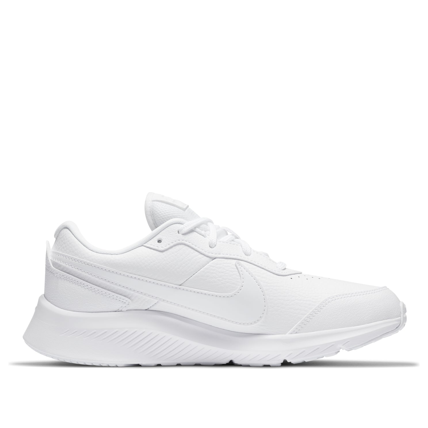 (GS) Nike Varsity Leather 'Triple White' CN9146-101