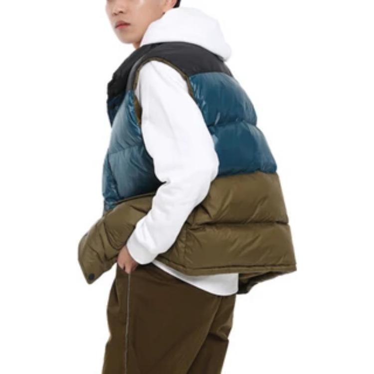 Converse Down Quilted Vest Asia Sizing 'Olive Metallic Green' 10017093-A01