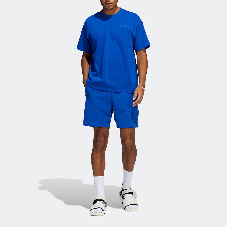 adidas x Pharrell Humanrace Small Logo Shorts 'Blue' HF9923