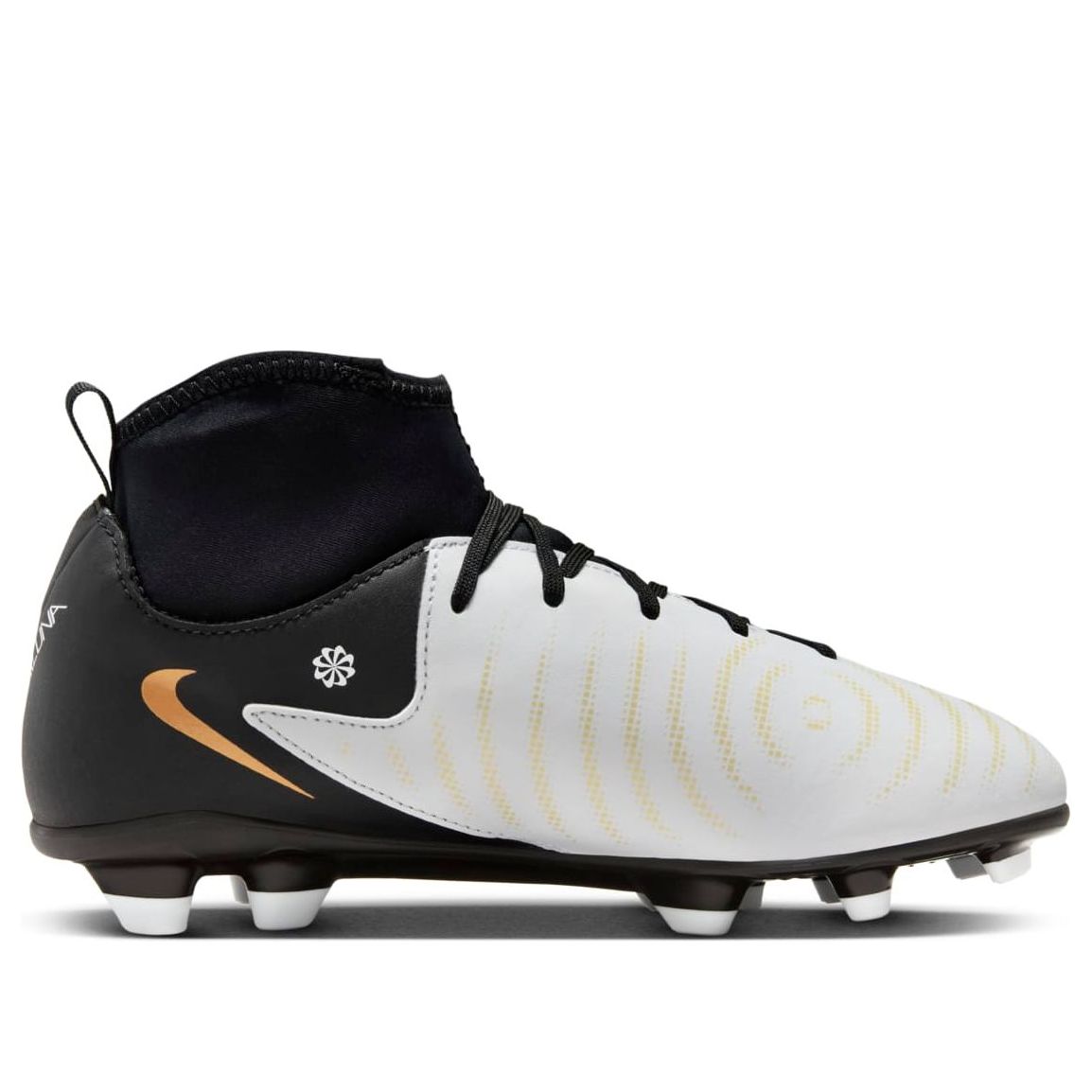 (GS) Nike Phantom Luna 2 Club MG 'White Metallic Gold Black' FJ2601-100