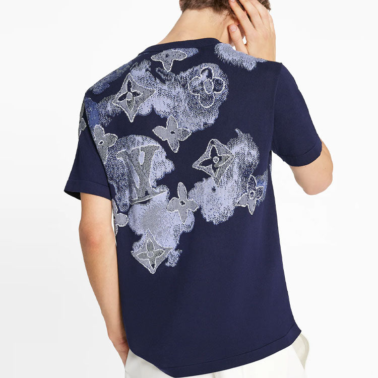 LOUIS VUITTON SS21 Water Printing Male Blue 1A8QWE