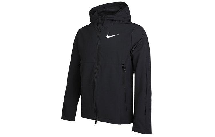 Nike logo Woven Casual Training Hooded Jacket Black CU7347-010