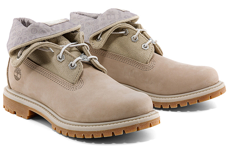 (WMNS) Timberland Roll Top Boots Basic 'Beige with Light Grey' A44T8W