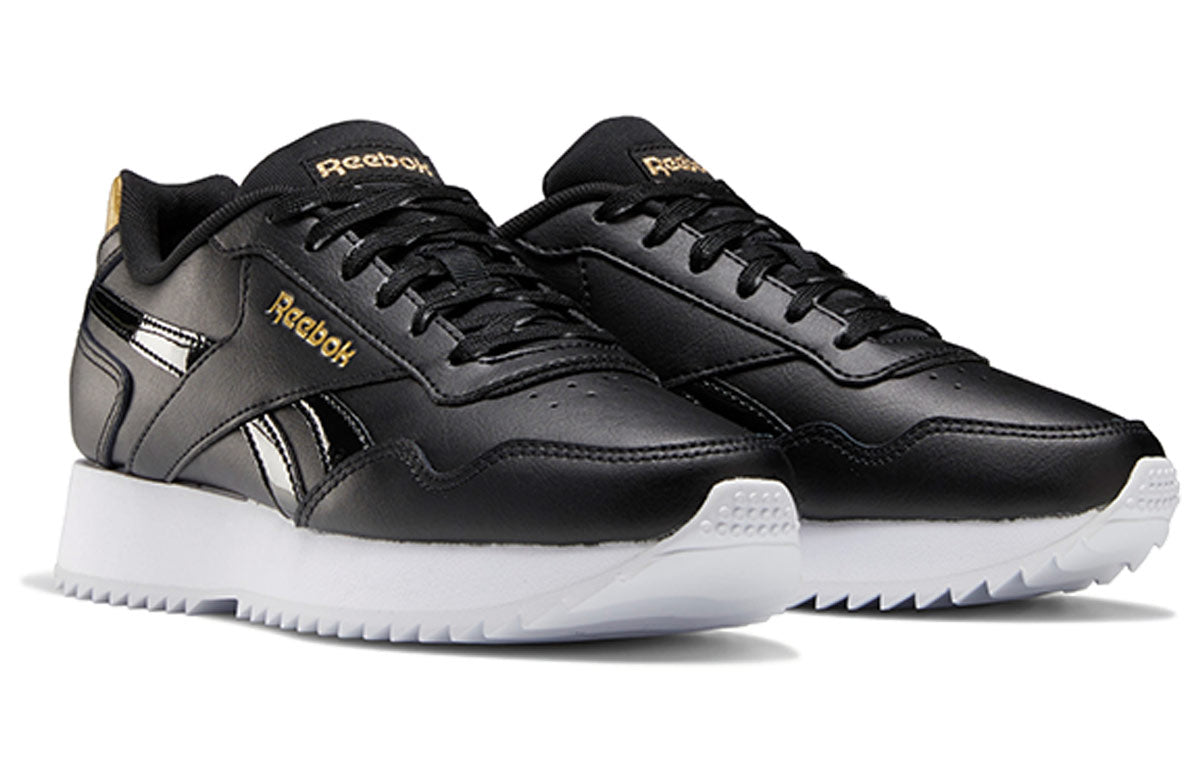 (WMNS) Reebok Royal Glide Ripple Double 'Black White' FW6715