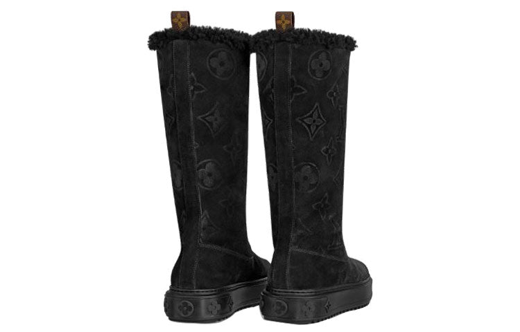 (WMNS) LOUIS VUITTON LV Breezy Small Cowhide Suede Black 1A5MGT