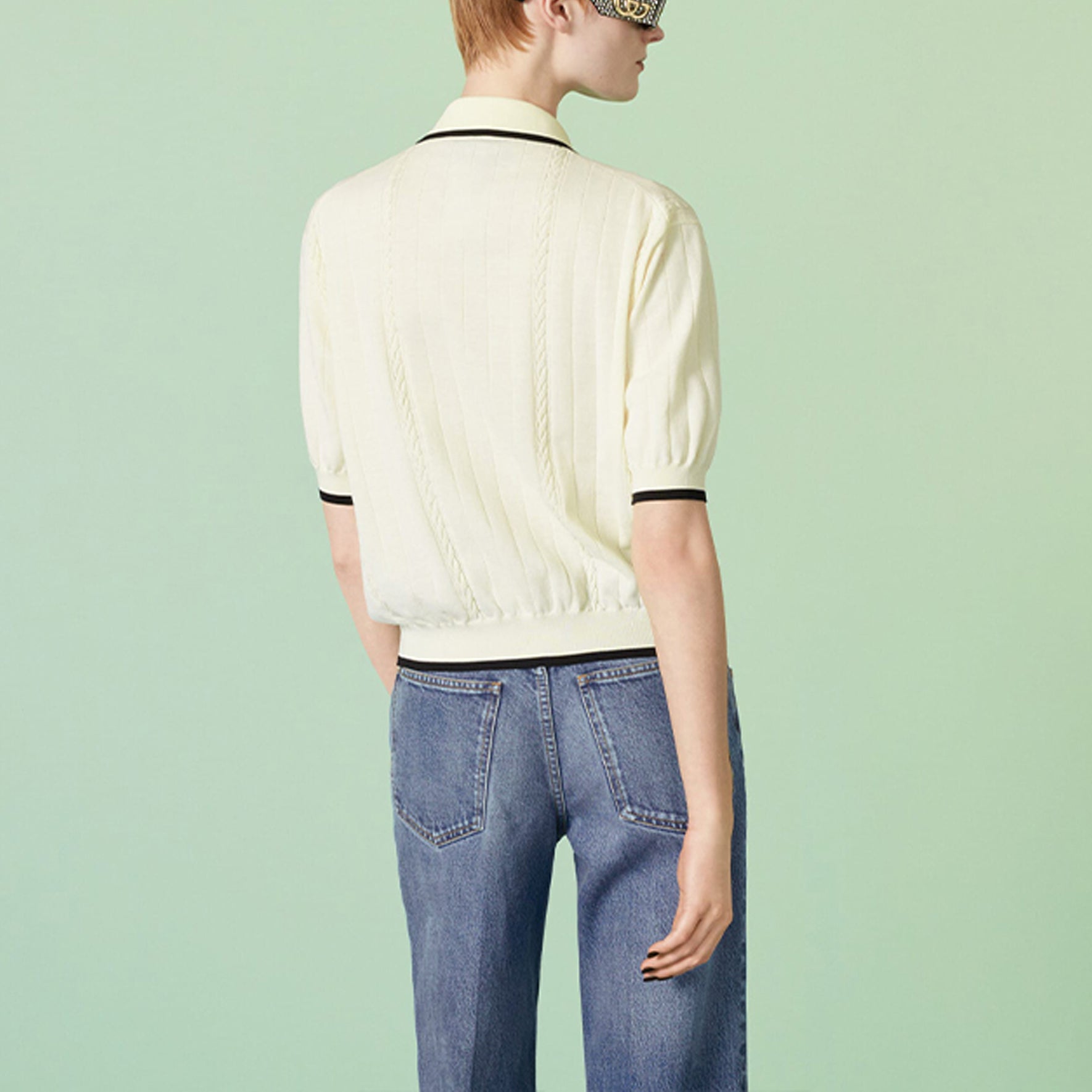 (WMNS) Gucci Cotton cardigan with Interlocking G 'Ivory' 748870-XKDGJ-9207