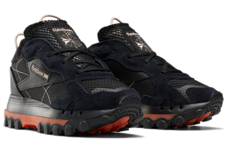(WMNS) Reebok Classic Leather x Cardi B 'Core Black Fiery Orange' GY5925