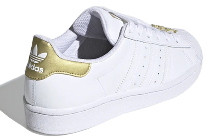 (GS) adidas originals Superstar J 'White Gold' FV3723