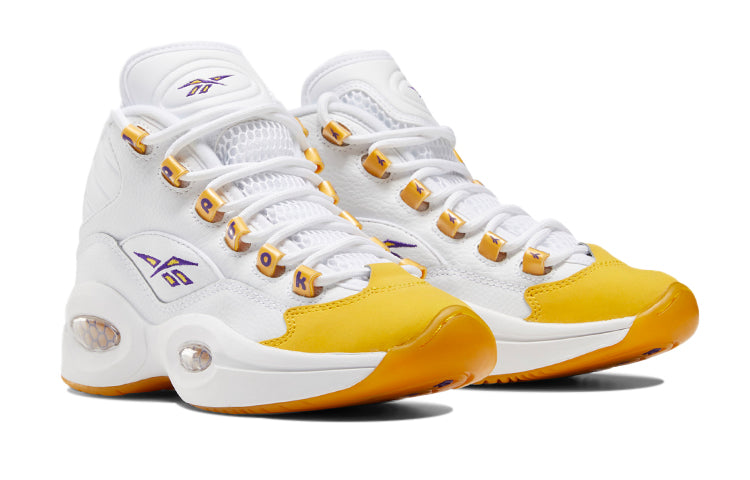 (GS) Reebok Question Mid 'Yellow Toe' FX4286