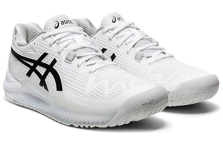 (WMNS) ASICS Gel Resolution 8 'White Black' 1042A072-101