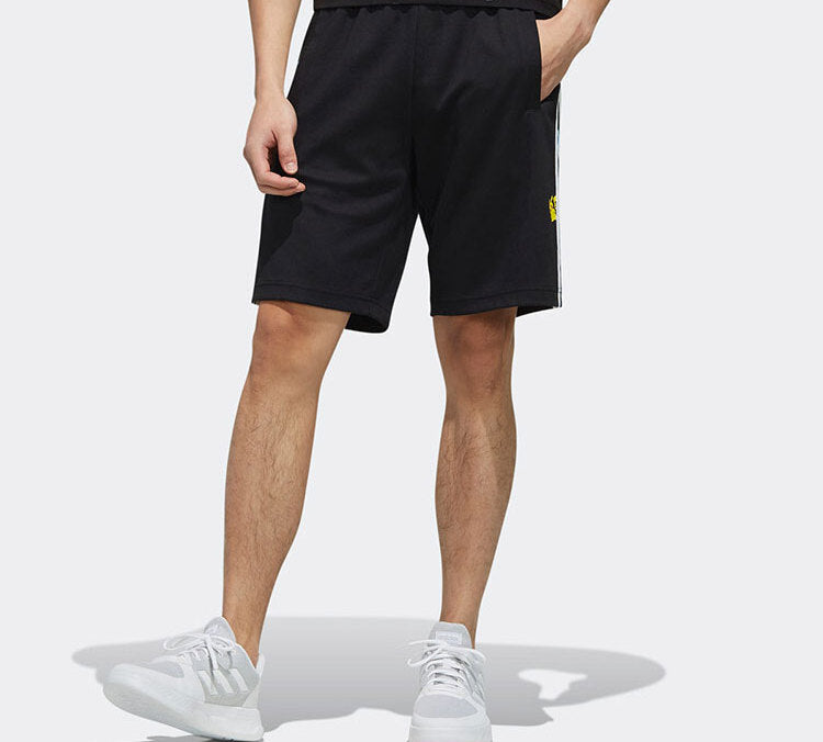 adidas neo x Pokmon Crossover Side Stripe Sports Shorts Black FM0322