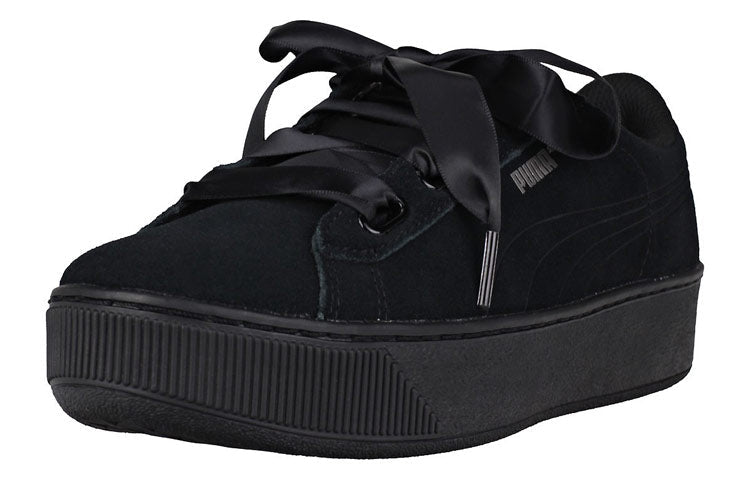 (WMNS) PUMA Vikky Platform Ribbon 'Black' 366418-01