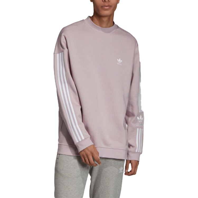 adidas originals Casual Sports Round Neck Pullover Pink Purple Gray ED6123