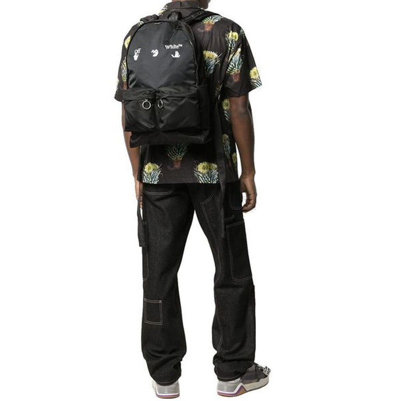 Off-White Printing Series Multiple Pockets Backpack schoolbag OMNB003R21FAB0011001