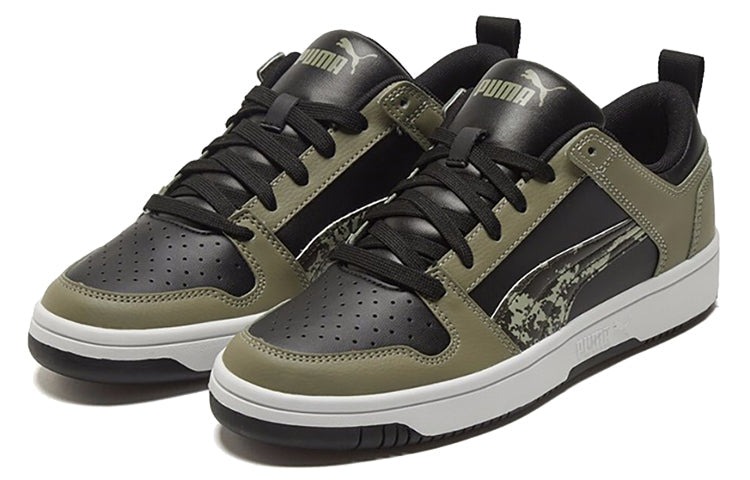 PUMA Rebound Layup Locamo Casual Sneakers Black/Green/White 368876-02