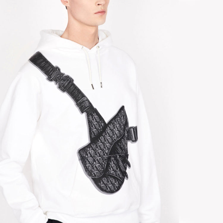 DIOR SS20 Saddle Bag Printed For Men White 013J605N0531-C088