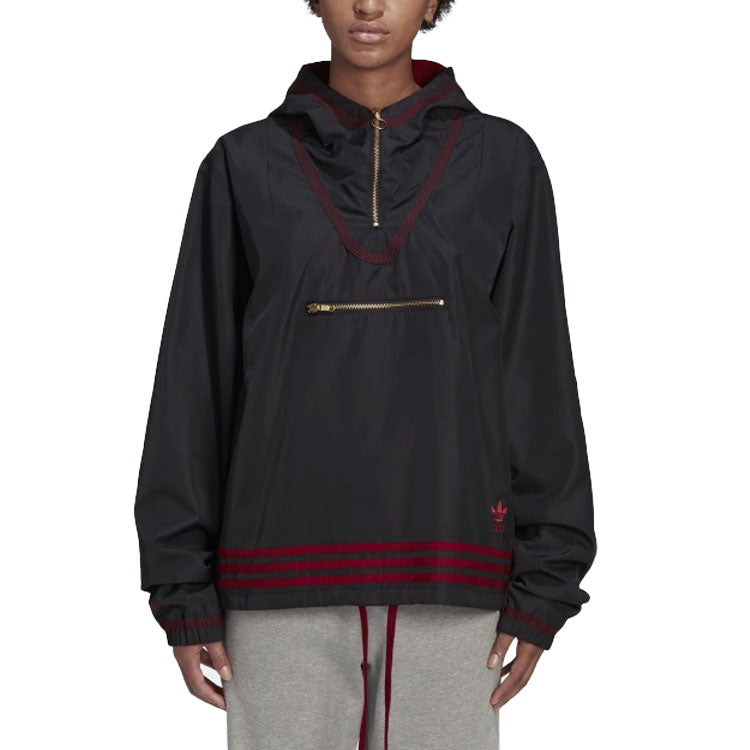 adidas originals Unisex Printing Hooded Jacket Black HE6624
