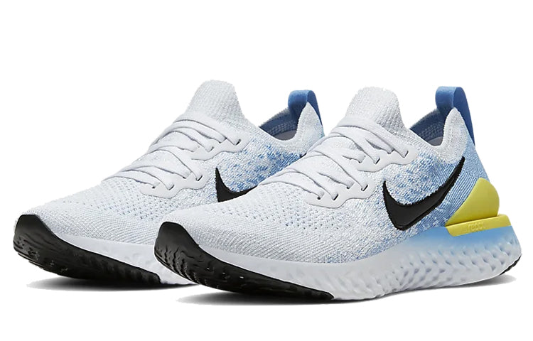 (WMNS) Nike Epic React Flyknit 2 'White Light Blue' BQ8927-106