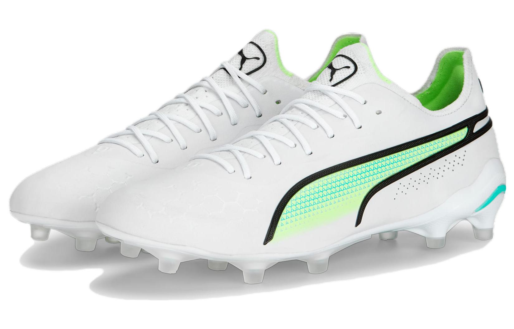 PUMA King Ultimate FG AG 'White Electric Peppermint' 107097-03