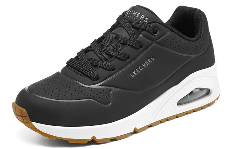 (WMNS) Skechers Uno 'Black White' 73690-BLK