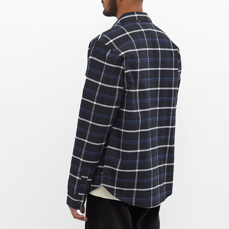 Nike SB Skate Flannel Plaid lapel Long Sleeves Shirt Black DA4250-010