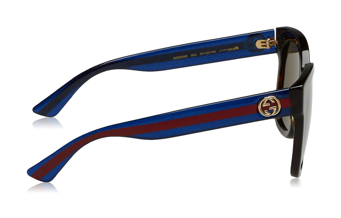 Gucci Men's Sunglasses Brown/Red/Blue GG0034S-004