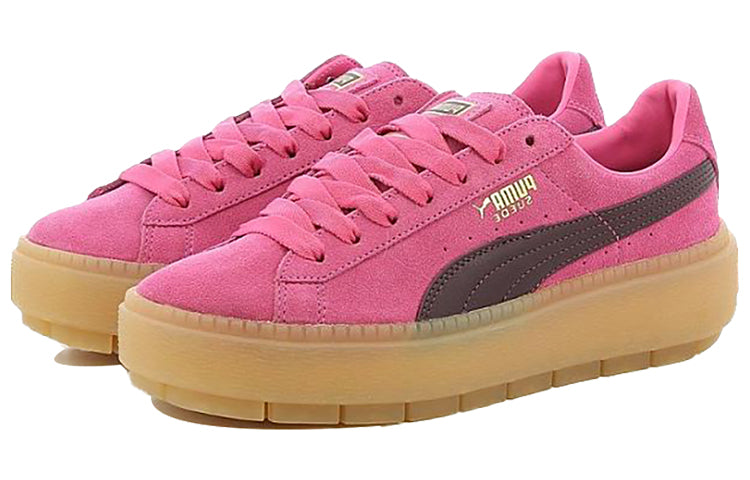 (WMNS) PUMA Suede Platform Trace 'Carmine Rose' 367057-02