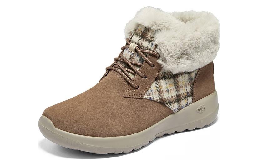 (WMNS) Skechers On The Go Joy Boots 'Tan White' 144120-TAN