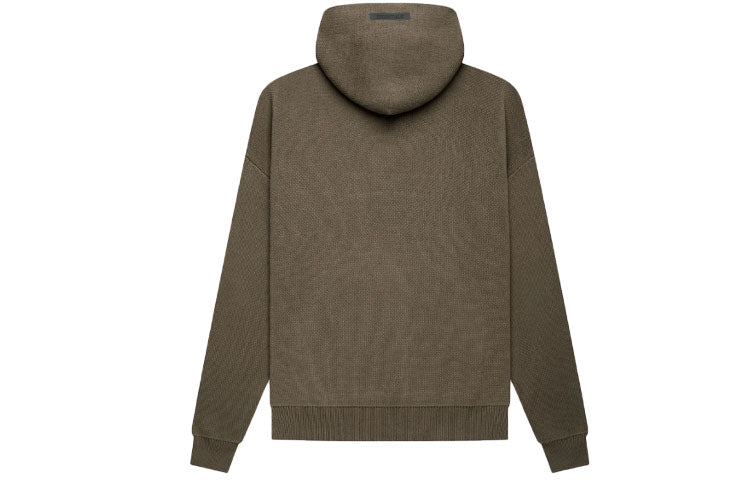 Fear of God Essentials FW21 Knit Pullover Logo Hoodie 'Harvest' FOG-FW21-014