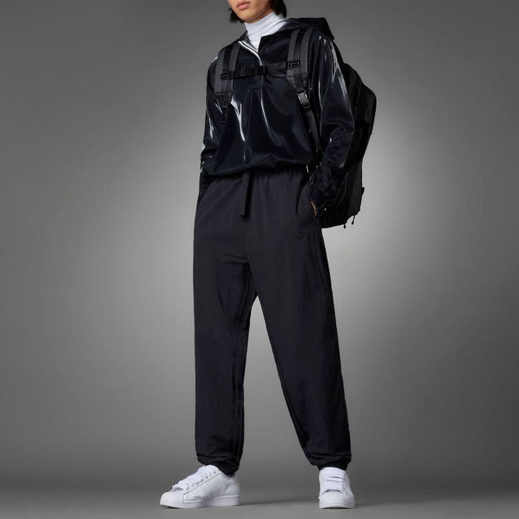 adidas Blue Version Essential Woven Chino Pants Asia Sizing 'Black' HM6496