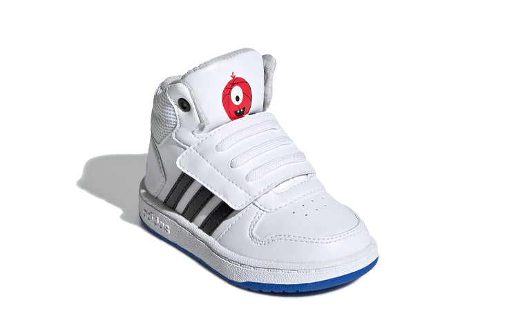 (TD) adidas adidas Hoops 2.0 Mid 'White Black Blue' EE8551