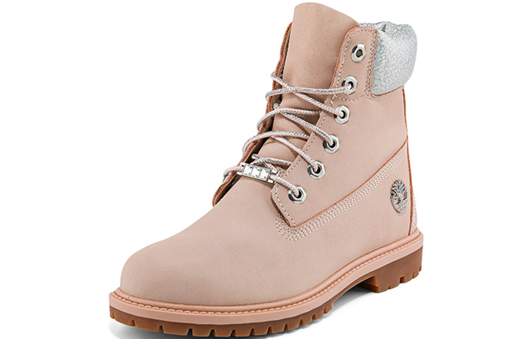 (WMNS) Timberland Heritage 6 Inch Waterproof Boots 'Light Pink Nubuck' A2QZNW