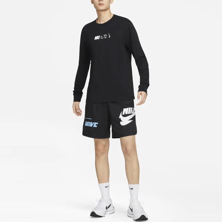 Nike Sportswear Long Sleeves Tee 'Black White' DZ2897-010