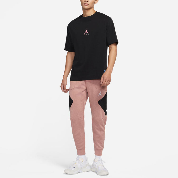 Men's Air Jordan As J Df Sprt Stmt Flc Pant Casual Breathable Sports Knit Long Pants/Trousers Pink DJ0874-668