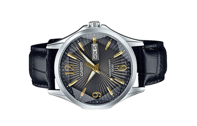 Men's CASIO STANDARD Series waterproof Calendar MTP-E120LY-1A Mens Black Analog MTP-E120LY-1A2021