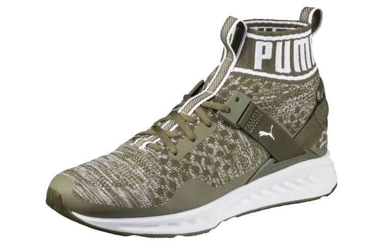 PUMA Ignite EvoKnit Running Shoes Green/White 189697-14