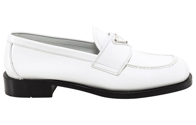 (WMNS) PRADA Patent Leather Loafers 'White' 1D238M_055_F_0009