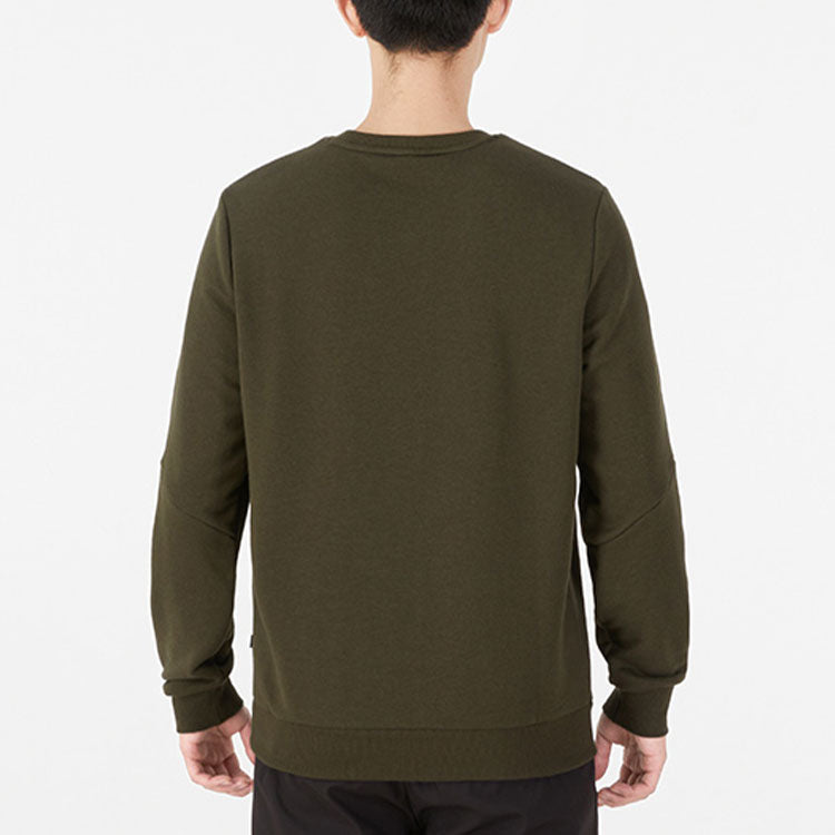 PUMA Side Sports Round Neck Pullover Green 849562-70