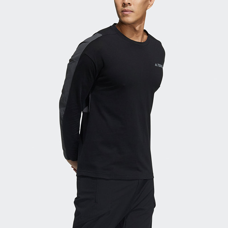 adidas Citylt Cb Lstee Casual Sports Round Neck Long Sleeves Black GN7621