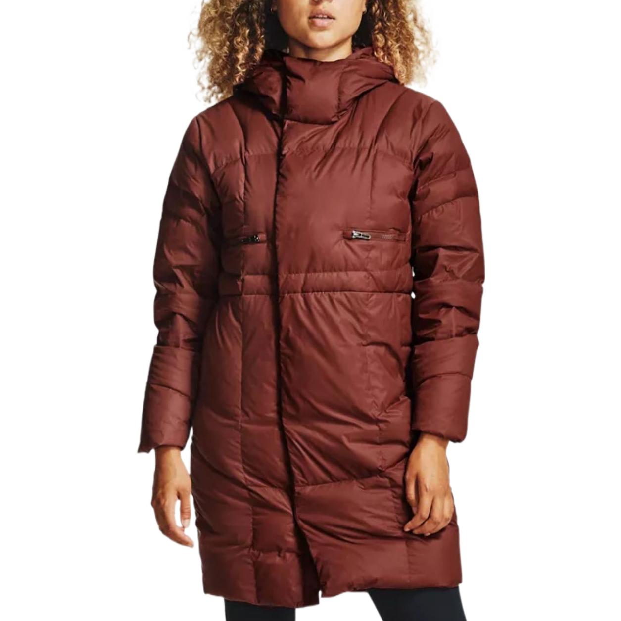 (WMNS) Under Armour Long Down Parka 'Copper' 1342791-688