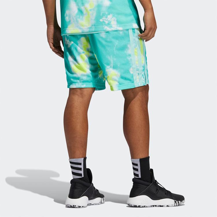 adidas Basketball Leisure Sports Stripe Shorts Men's Blue GH6675