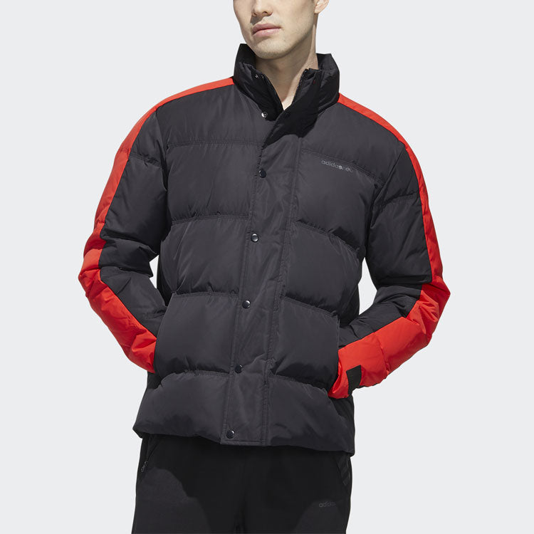 Men's adidas neo High Collar Sports Black Down Jacket GP5912