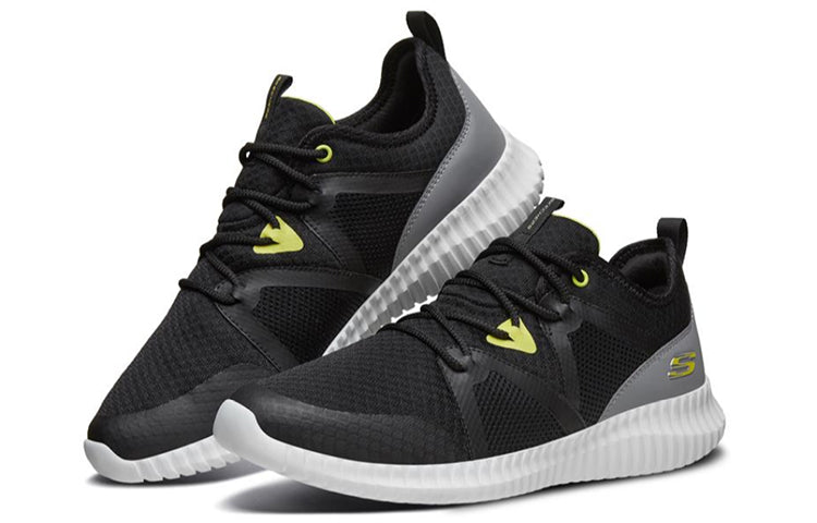 Skechers Elite Flex Black/Gray/White 666086-BKGY