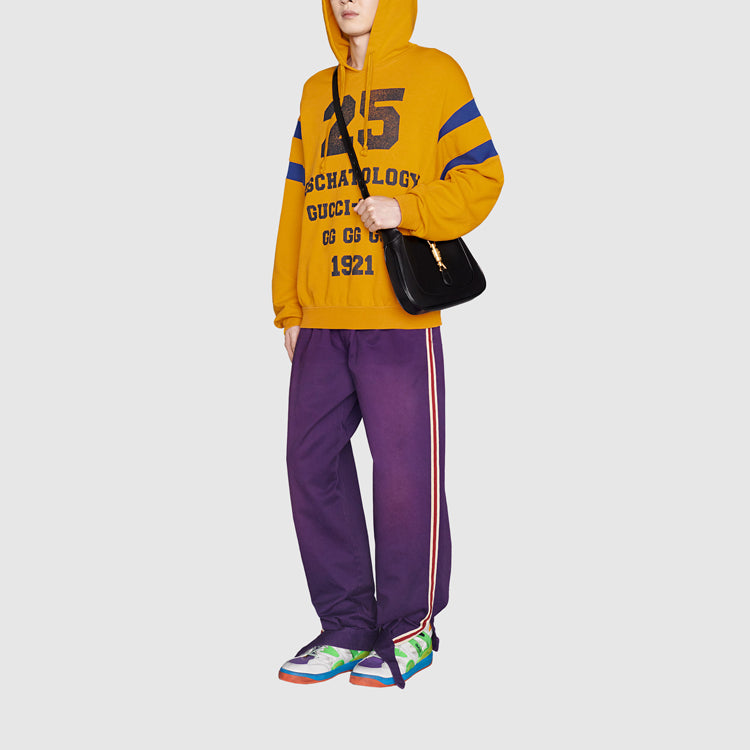 Men's Gucci FW21 Alphabet Printing Pattern Long Sleeves Autumn Orange 655469-XJDHN-7245