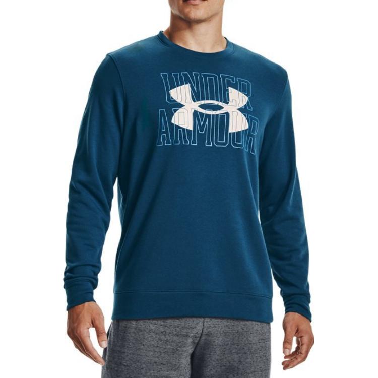 Under Armour RIVAL Terry Long Sleeve T-shirt 'Blue' 1370391-458