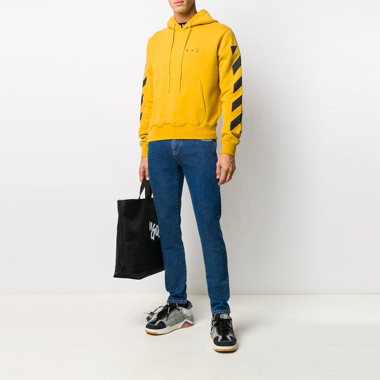 Off-White Pattern Printing Loose Ordinary Version Yellow OMBB037F20FLE0041610