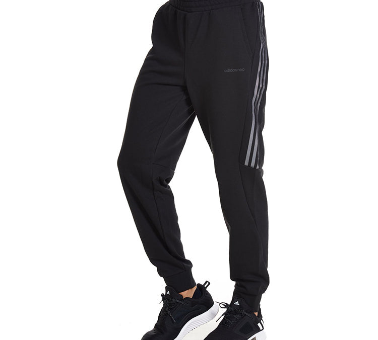 adidas neo Stripe Casual Bundle Feet Sports Pants Black CD1652
