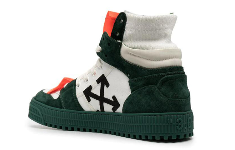 Off-White 3.0 Panelled Sneakers Sneakers Green/White OMIA065R21LEA0020155